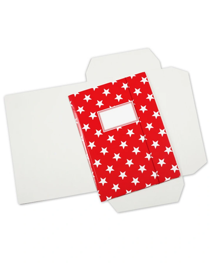 Sammelmappe STERNE A4 in rot