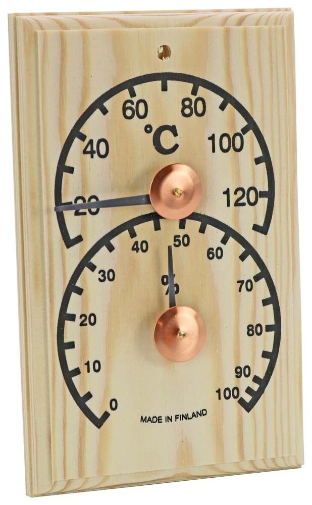 TERMO-/HYGROMETER BADSTU12X17CM SAUNIA