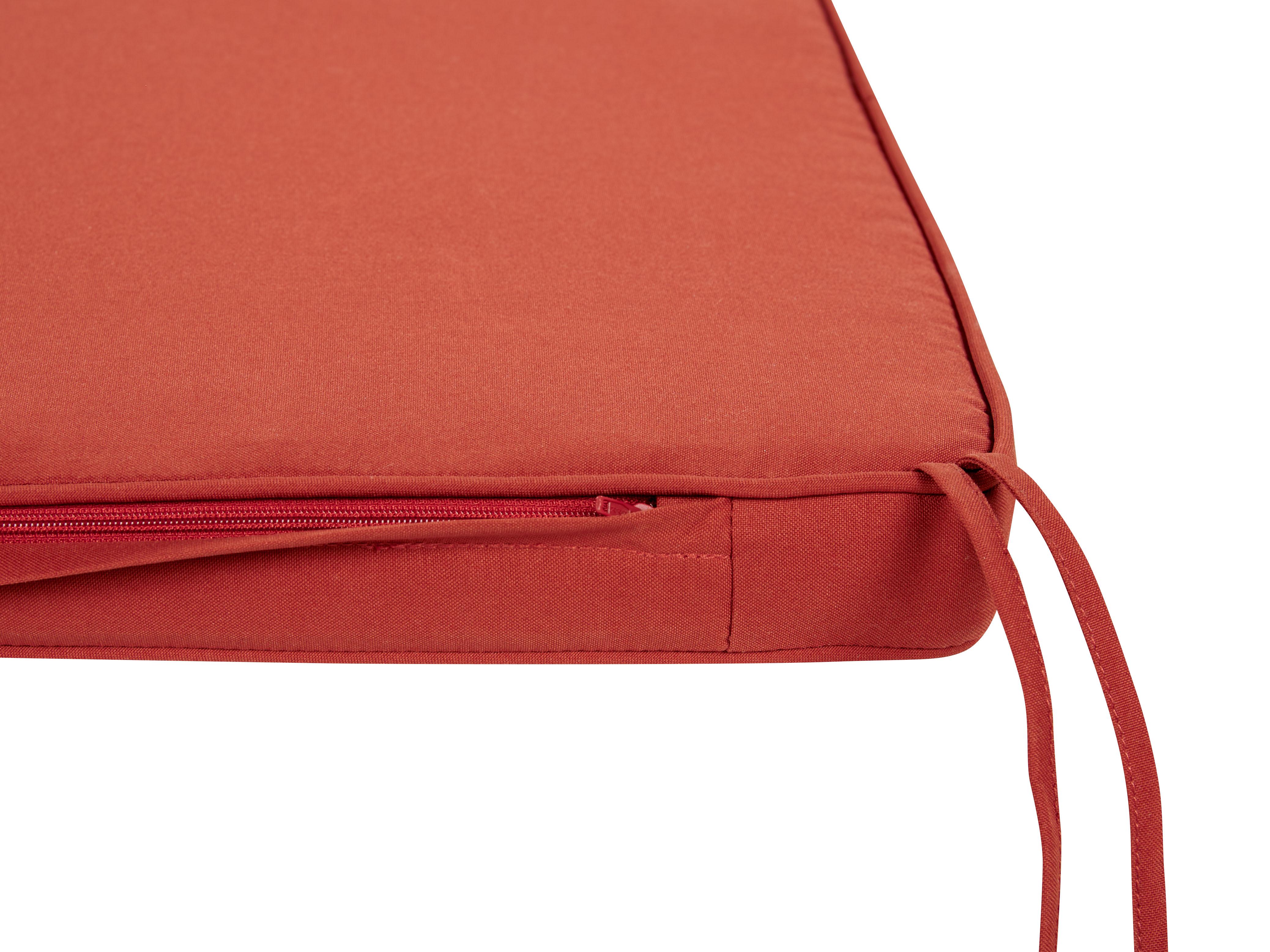 Tuinbank met zitkussen SOVANA 160 cm met opbergruimte Acaciahout Rood