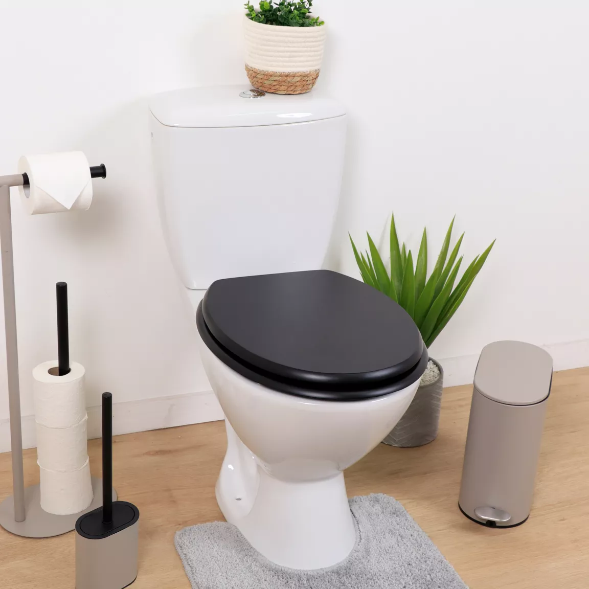 Abattant WC 18 pouces MDF Primo Noir
