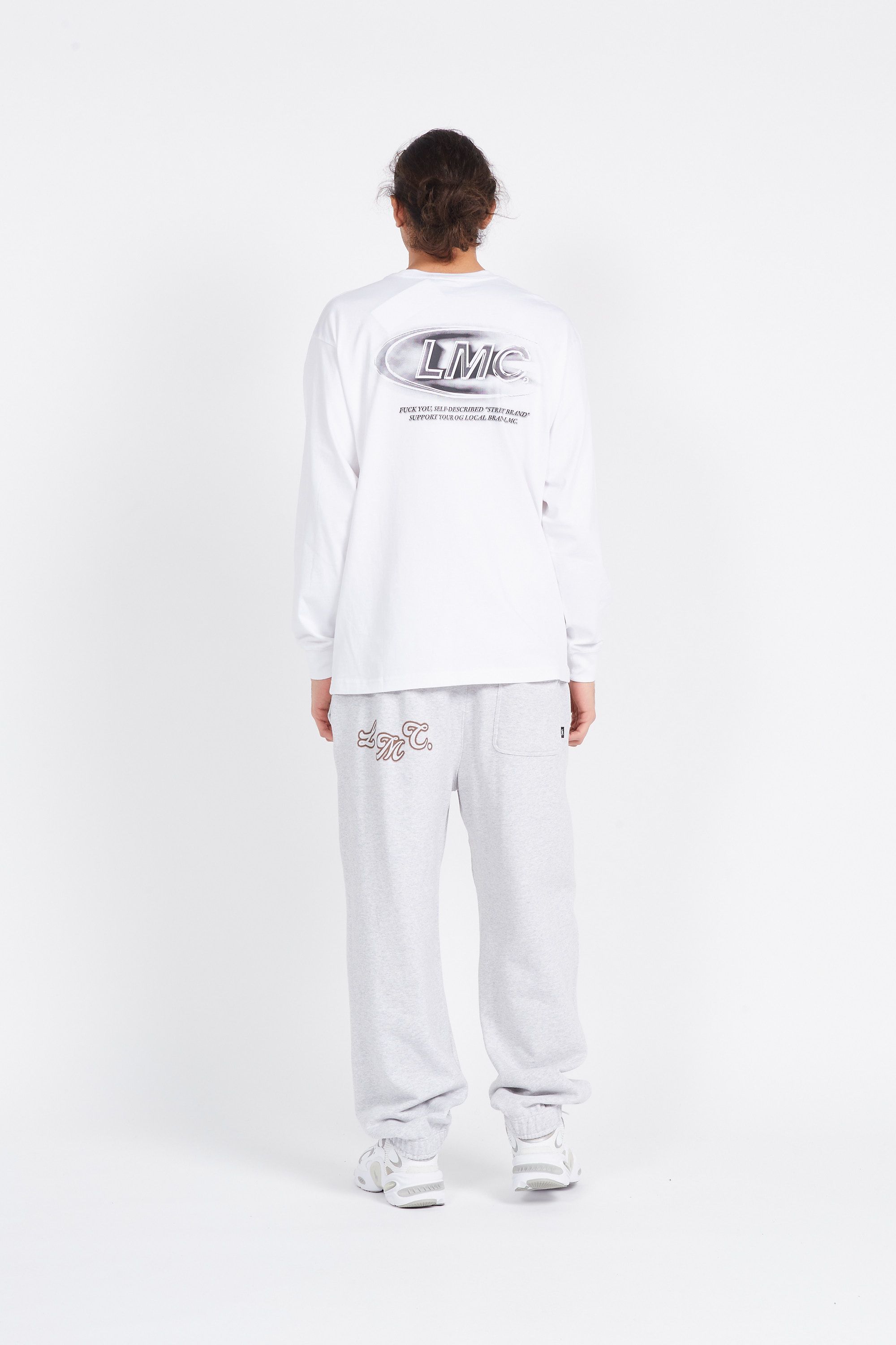 LOST MANAGEMENT CITIES T-shirt CREW LONG Blanc