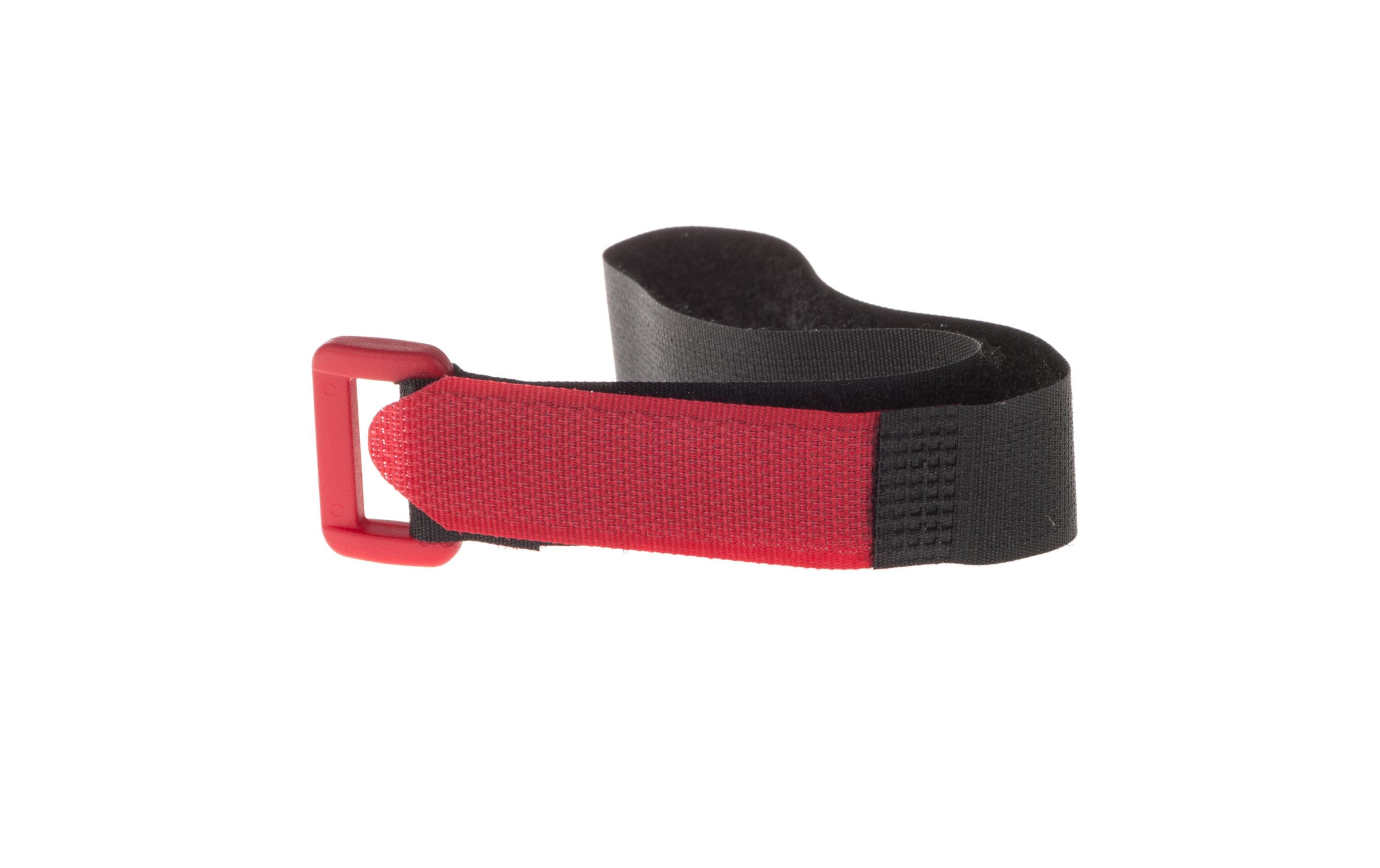 Schlaufenband FAST-VSTRAP 20 x 350 mm, Schwarz/RotKlettverschlussgurt