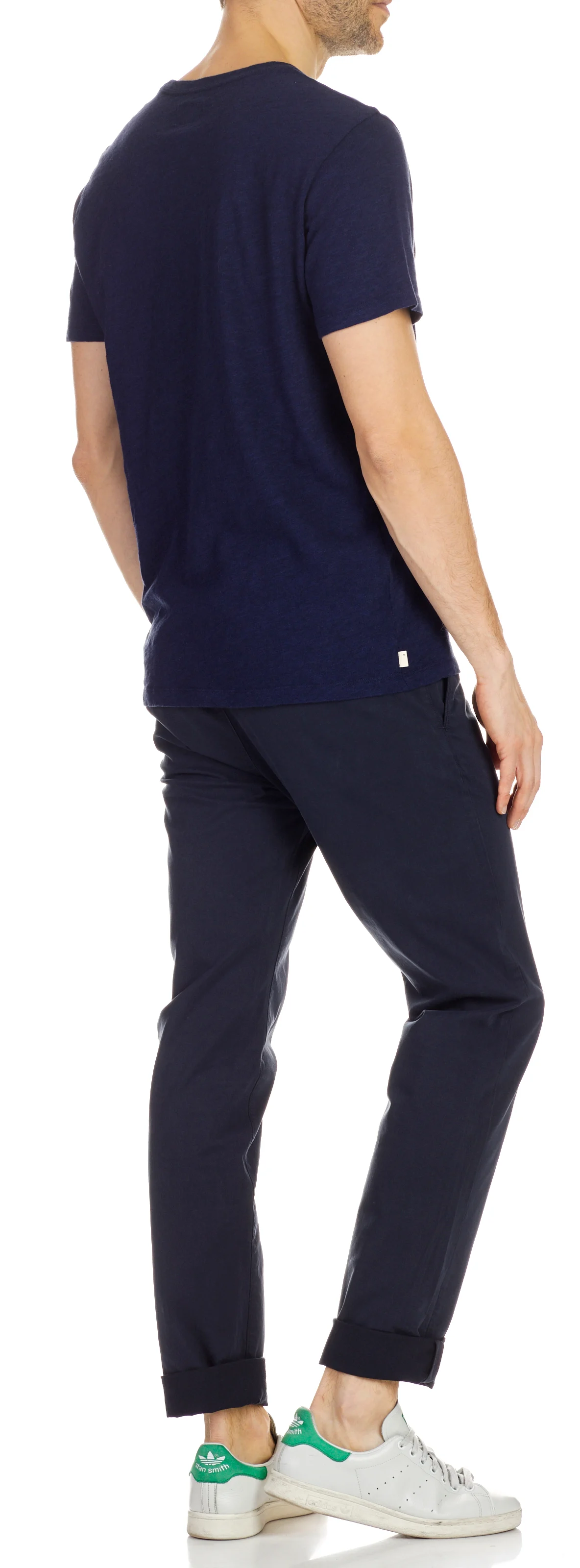 Chino slim en coton stretch | Bleu