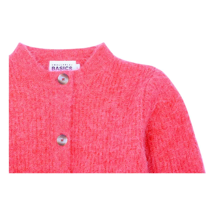 SMALLABLE BASICS Cardigan Fille Alpaga | Rouge framboise