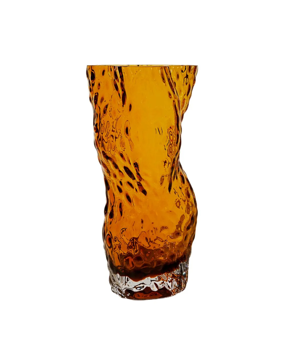 Hein Studio  Ostrea Rock Glass vase - Amber