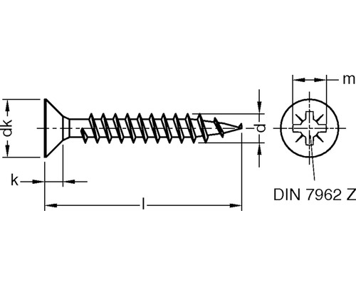 JD79 Spaanplaatschroef 3x12 mm verzinkt geel verchroomd, 200 stuks