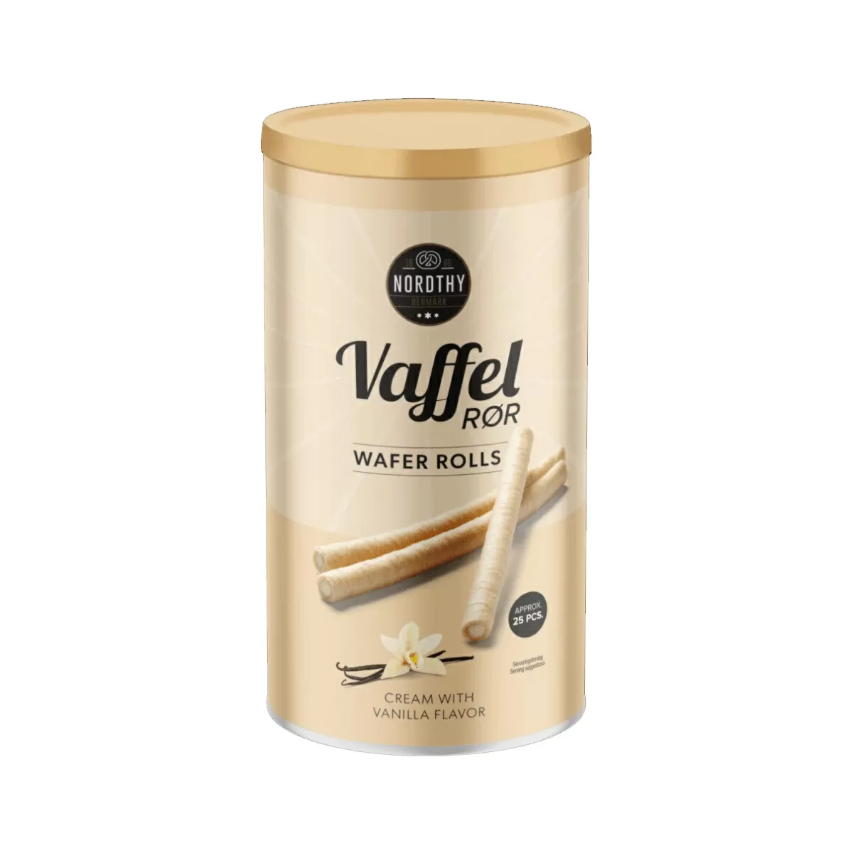 Nordthy Vaffelrør Vanilje - 250 g