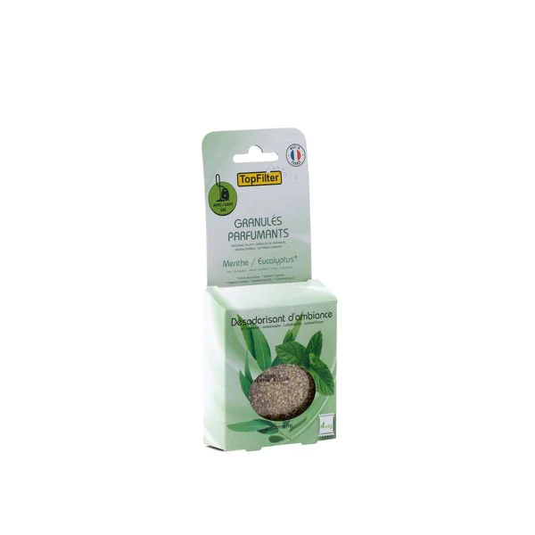 Lot de 4 sachets de parfum pour aspirateur odeur menthe/eucalyptus Top