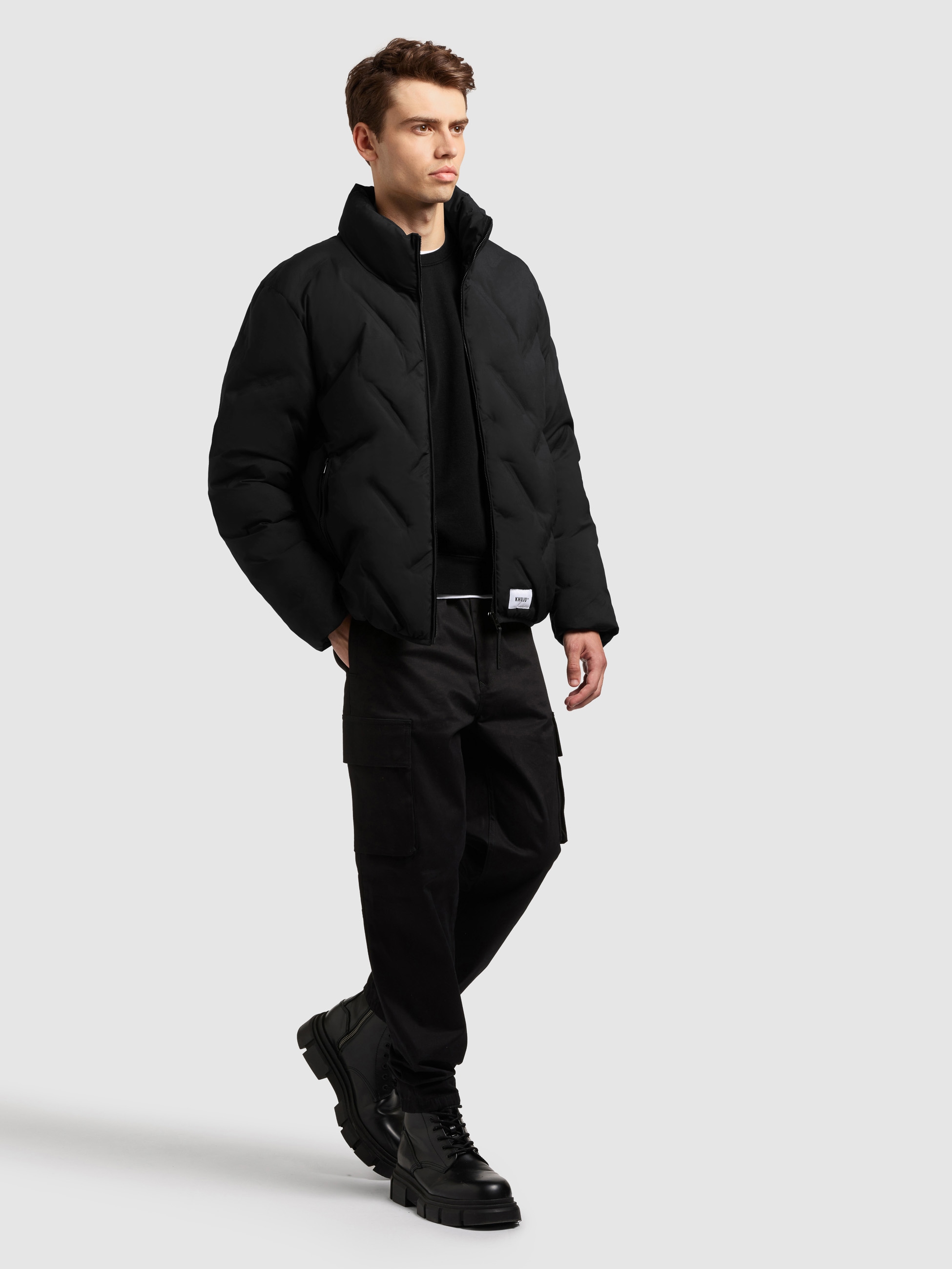khujo Steppjacke »CLOVER« ohne Kapuze mit hochwertiger Prägung