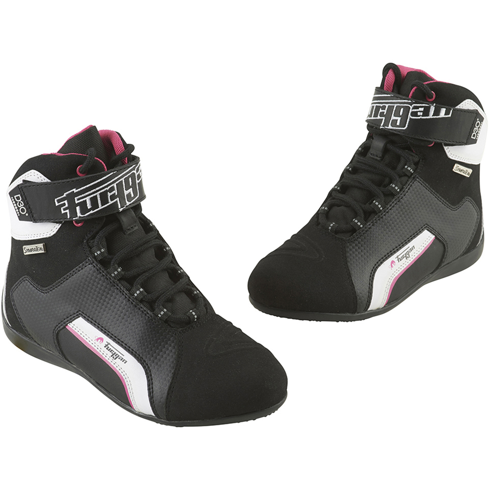 Furygan - Baskets Jet Lady D3O® Wateproof Noir / Blanc / Rose