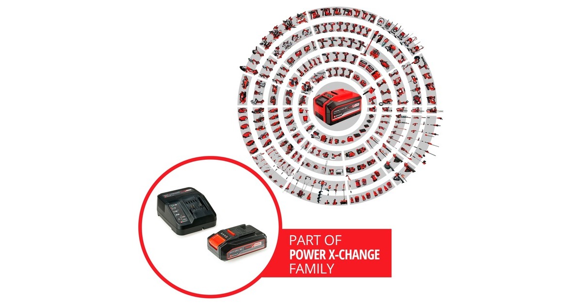 EINHELL18V 2,5Ah PXC Starter Kit set  (Zwart/rood)