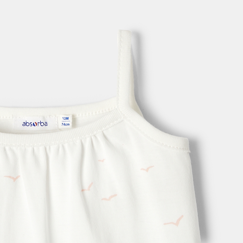 Débardeur en coton bio rose mixte Absorba