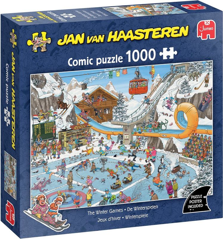 Jan van Haasteren - De Winterspelen - Legpuzzel - 1000 Stukjes