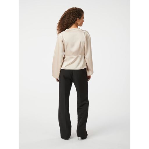 Neo Noir Istana Heavy Sateen Bluse, Champagne, 42