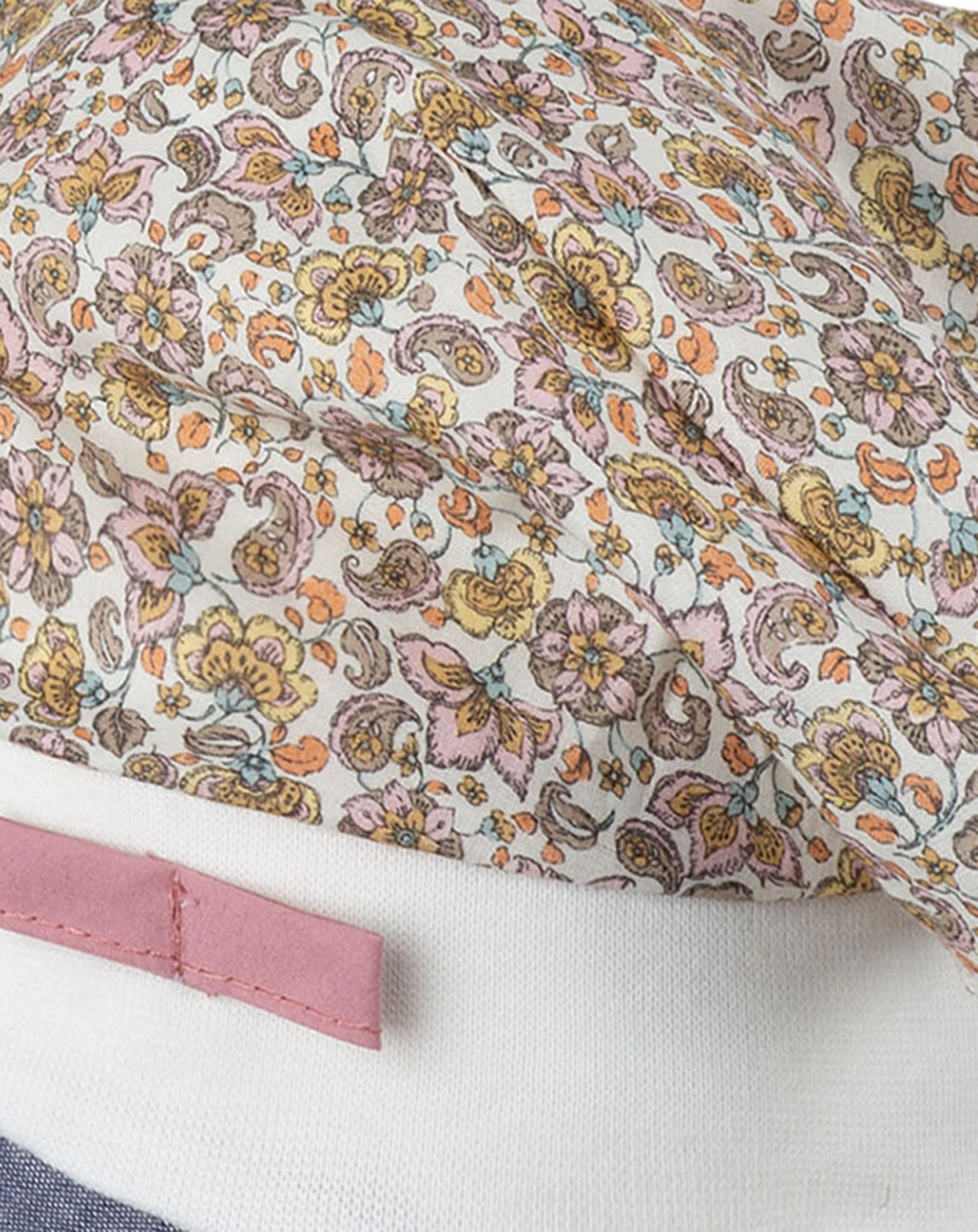 Kopftuchmütze PAISLEY BLOOMERS in ecru