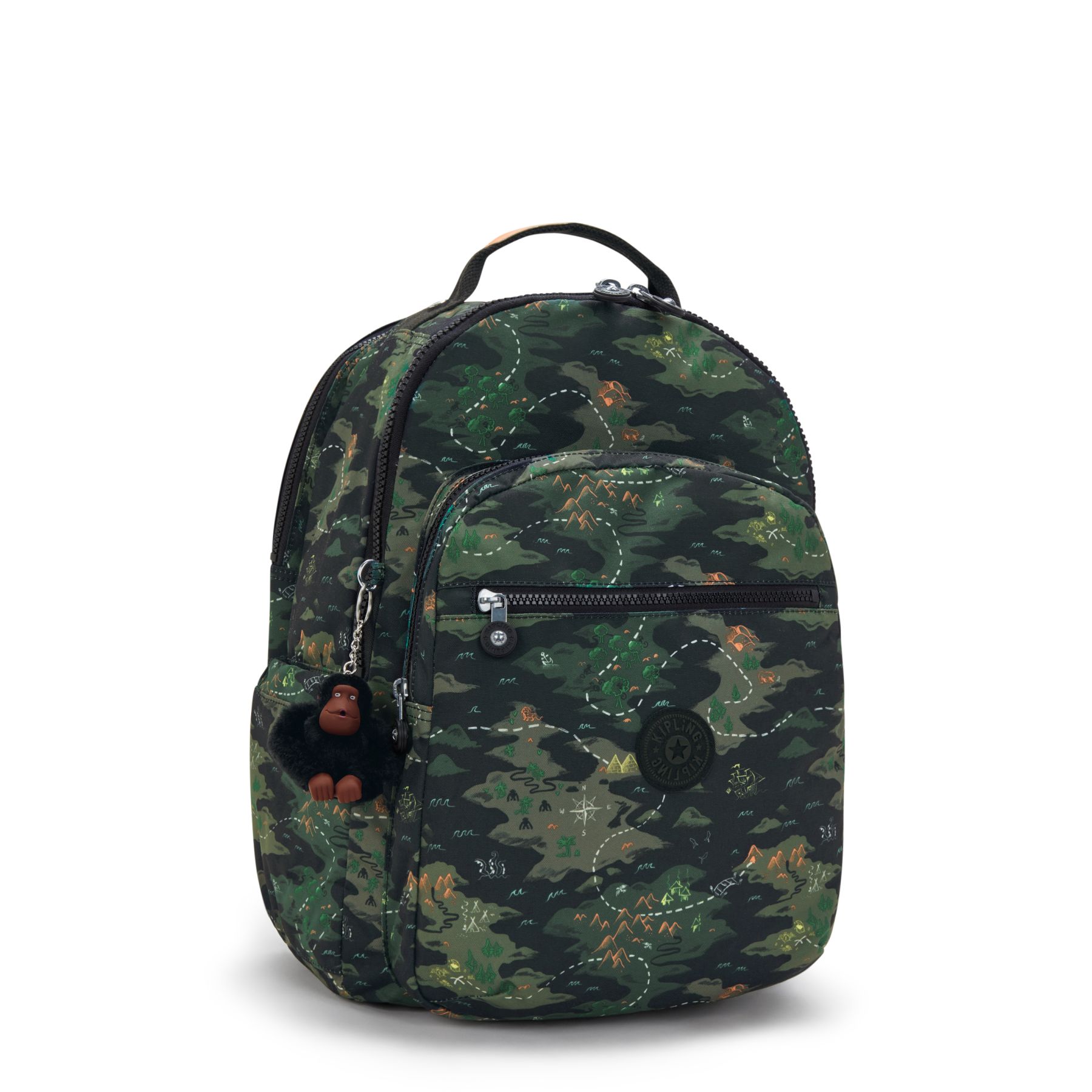 SEOUL COLLEGE Grand sac à dos avec compartiment séparé pour ordinateur portable - Camo Treasure