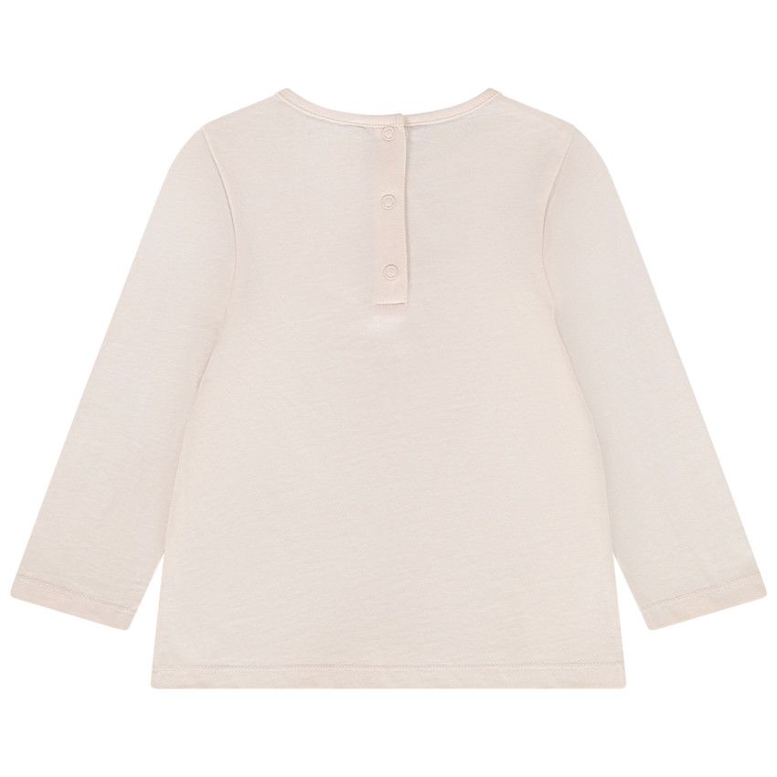 T-shirt manches longues en jersey pour bébé fille - Rose