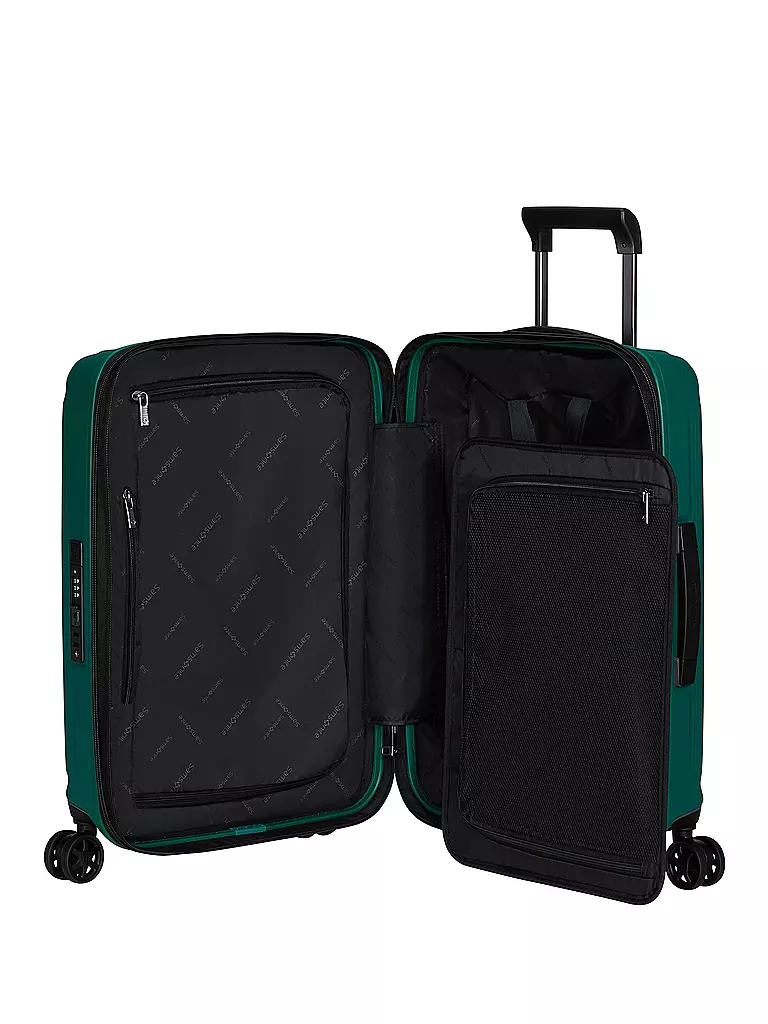 SAMSONITE Trolley  NUON SPINNER 55cm erweiterbar pine green petrol