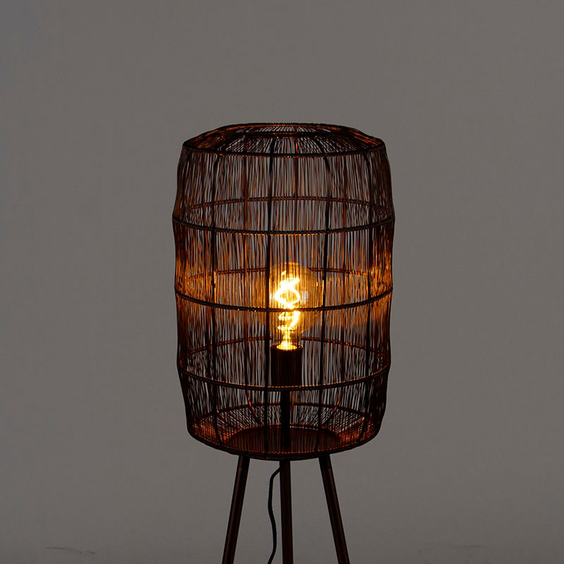 Moderne vloerlamp tripod koper - Redo
