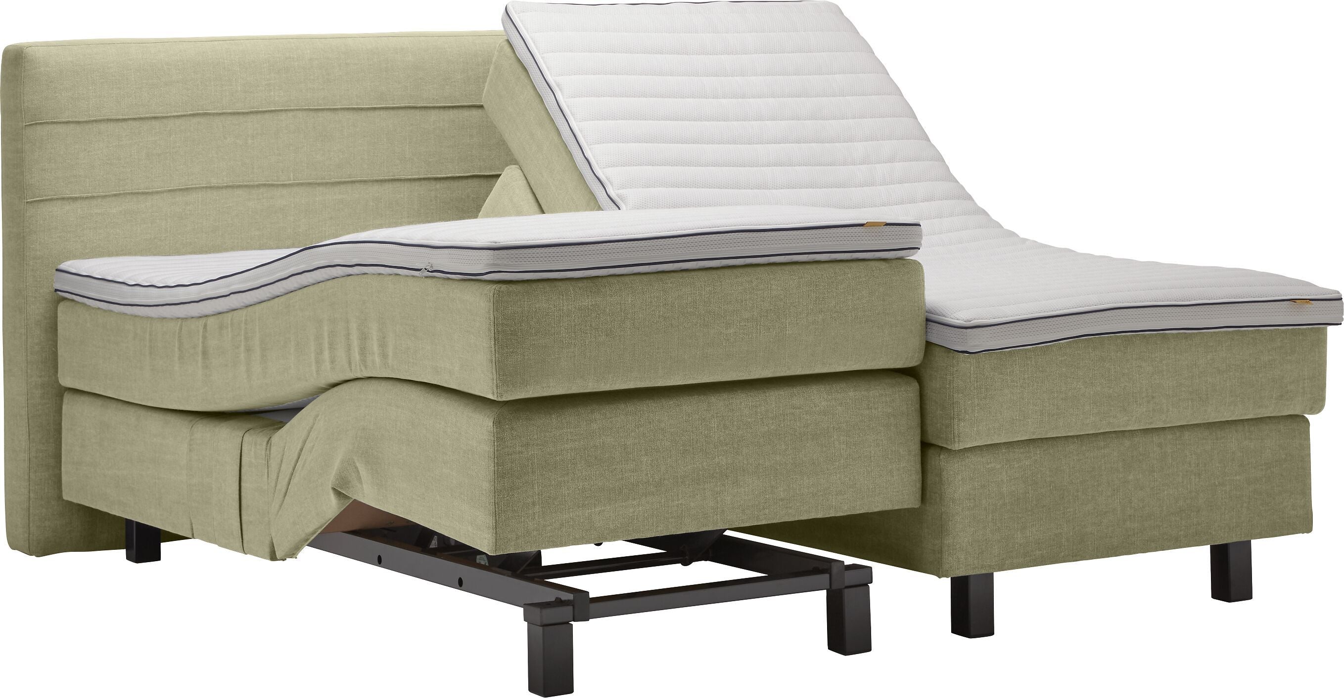 bico GOODNIGHT Boxspringbett - Hellgruen / B: 180.0 cm x T: 200.0 cm