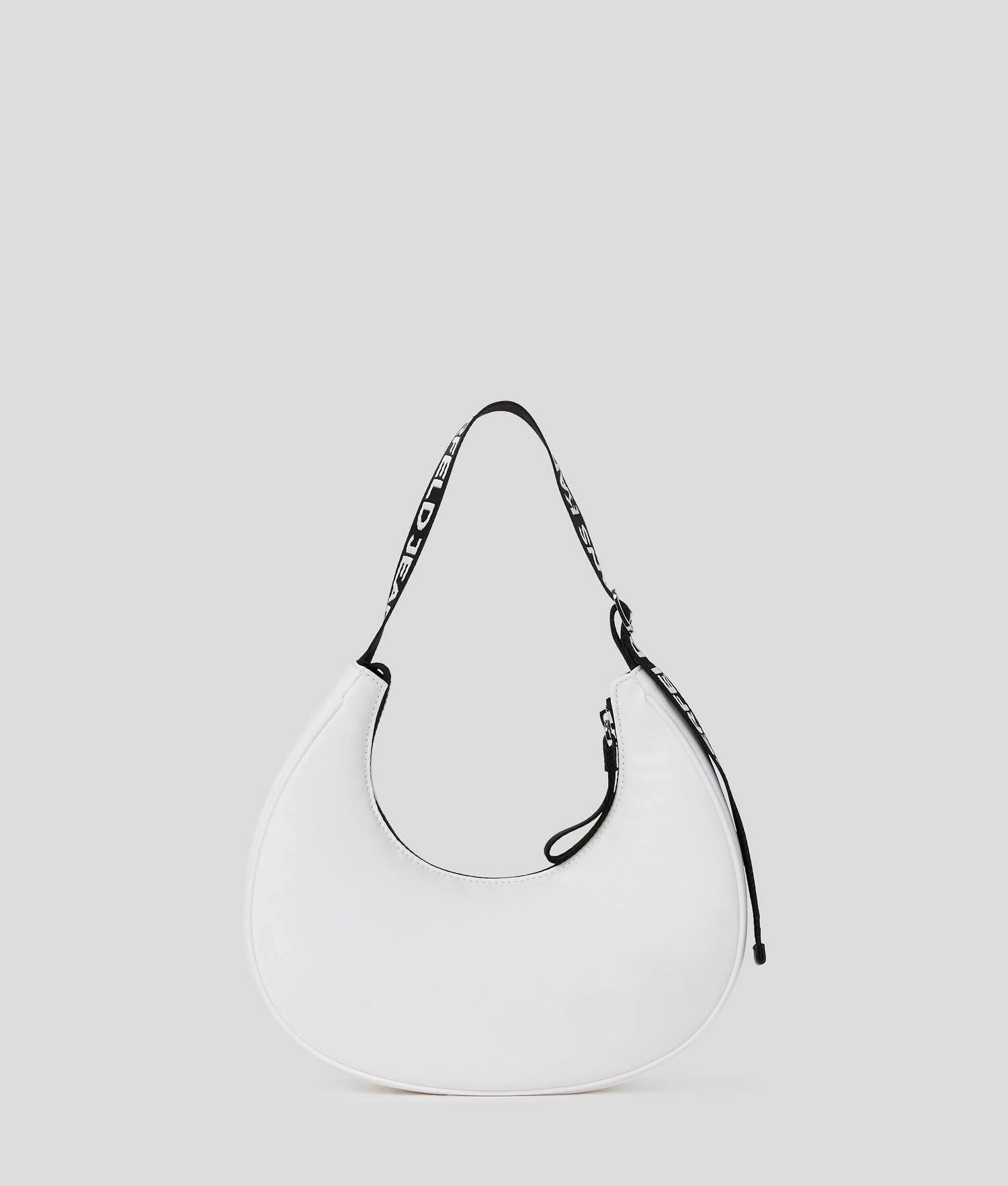 SAC BANDOULIÈRE DEMI-LUNE EN NYLON - Blanc