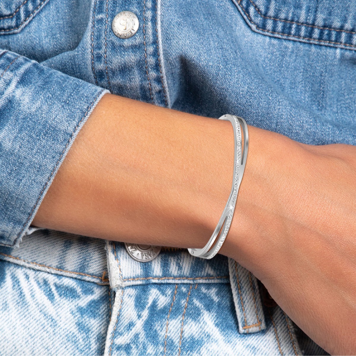 Bracelet SC Crystal orné de Cristaux scintillants
