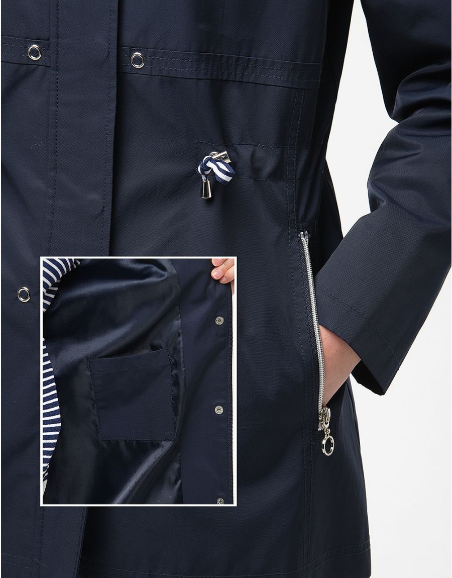 Parka sport bleu marine