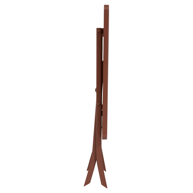 Ensemble table de jardin pliante carrée + 2 chaises GREENSBORO Acajou