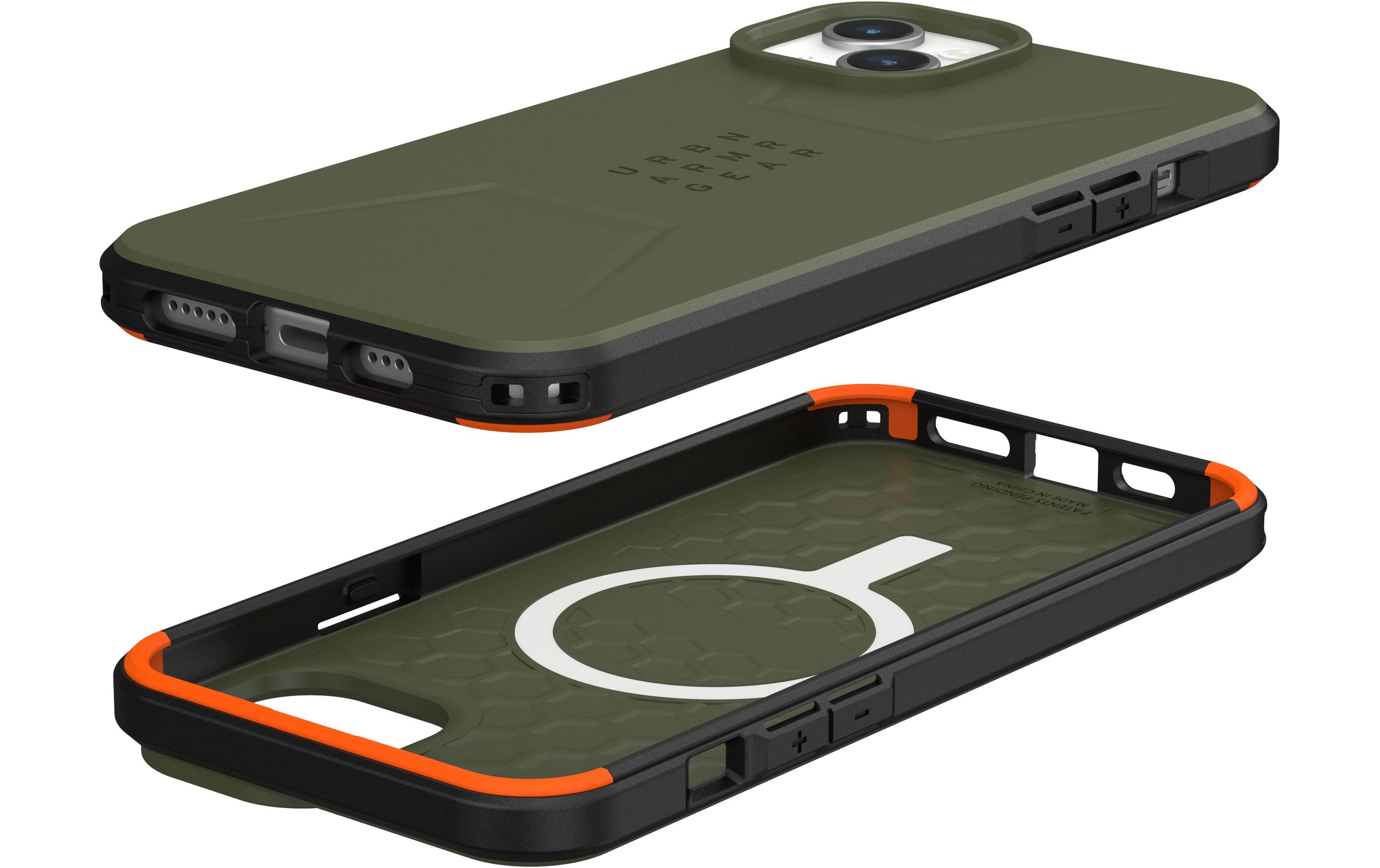 Back Cover Civilian Case iPhone 15 Plus OliveSchutzhülle für das Apple iPhone 15 Plus