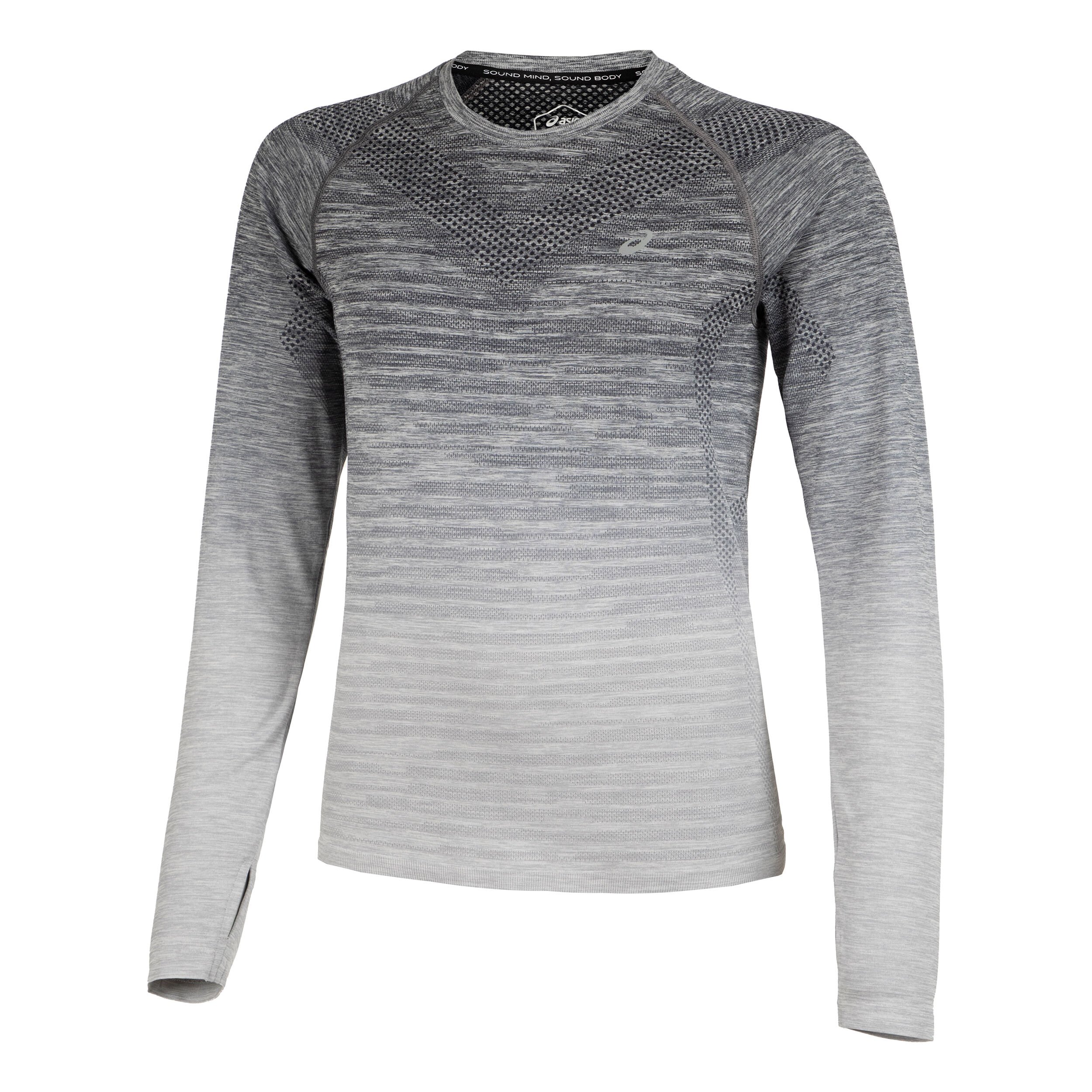 ASICS Seamless Haut Manches Longues Femmes - Blanc , Gris