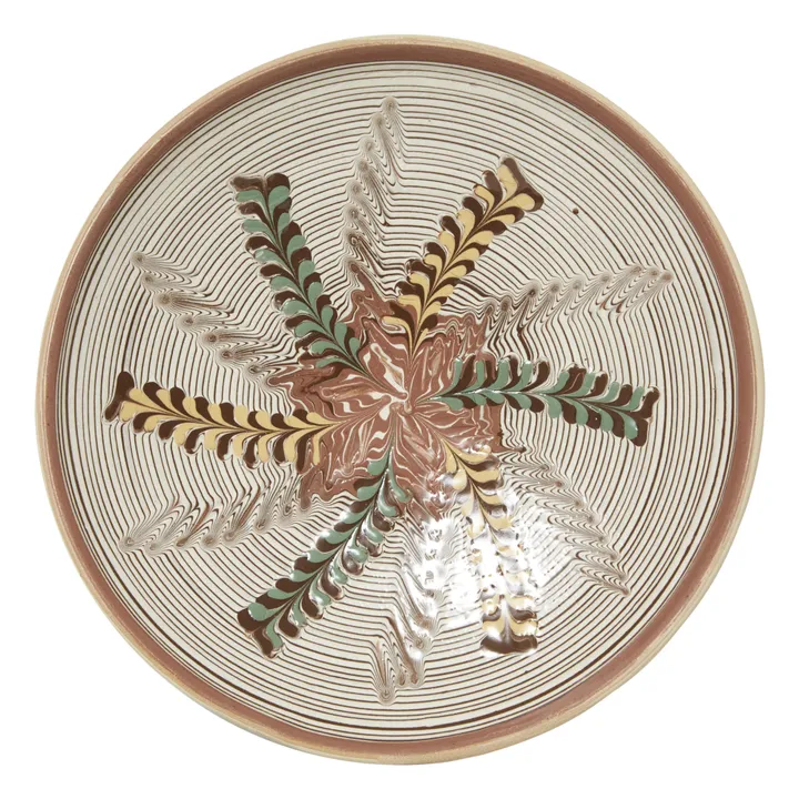 Les Petits Bohèmes Assiette en céramique motif fleur