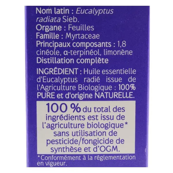 Óleo Essencial de Eucalipto Radiata Orgânico Naturaactive 10ml