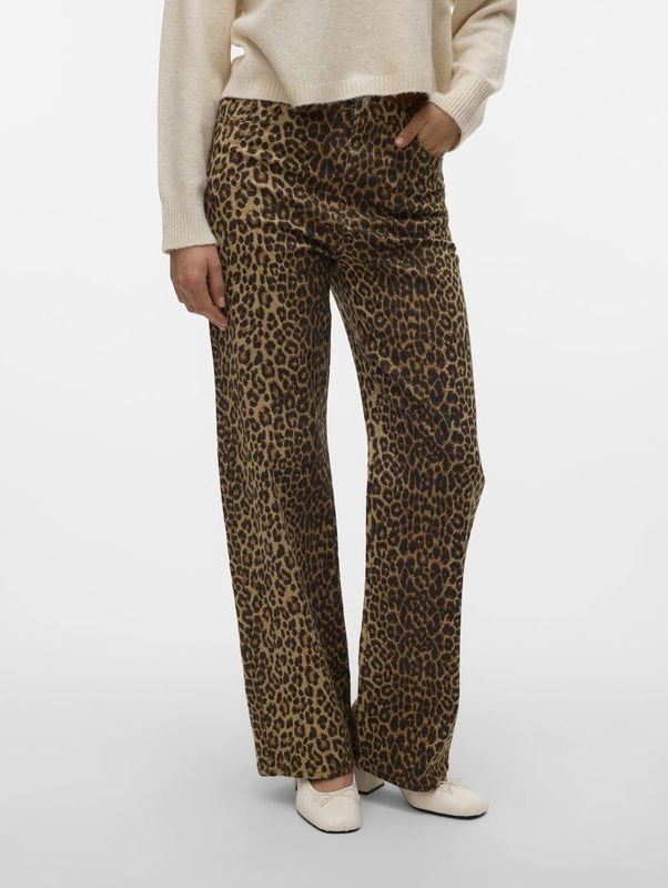 Vero Moda - Vmtessa Hr Wide Stretch Aop Jeans Noos - Dames - Jeans
