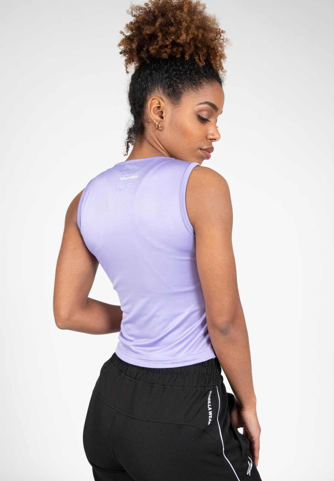 Top cropped torcido Estelle da Gorilla Wear, lilás