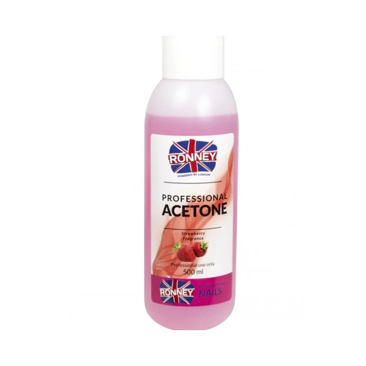 Ronney Professional Nail Aceton Aardbei 500 ml