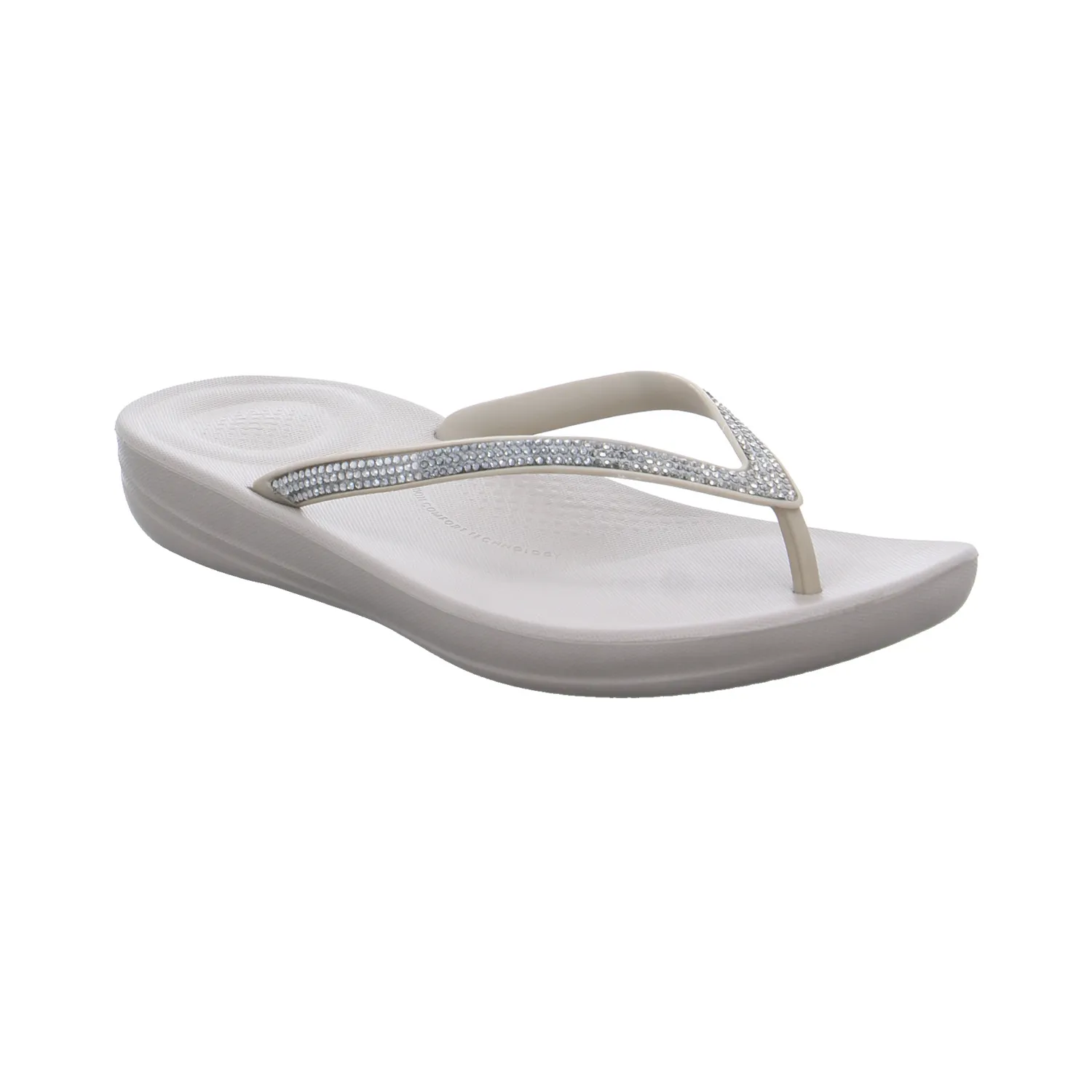 FITFLOP Zehentrenner-FlipFlop Taupe Lederimitat