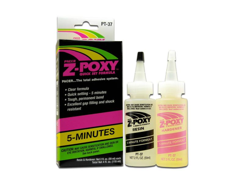 ZAP Zweikomponentenkleber Z-Poxy 5 min. 2 Stück, Transparen Modellbauklebstoff, 113 g