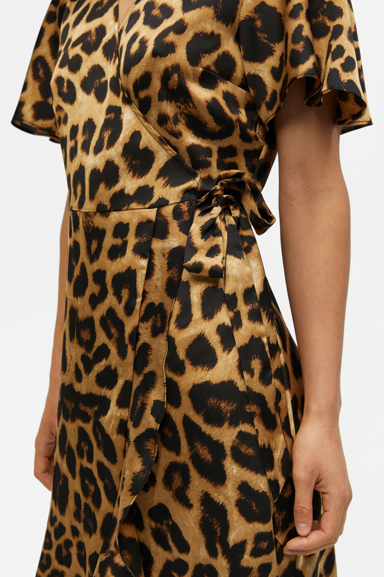 Vestido midi envelope - Preto