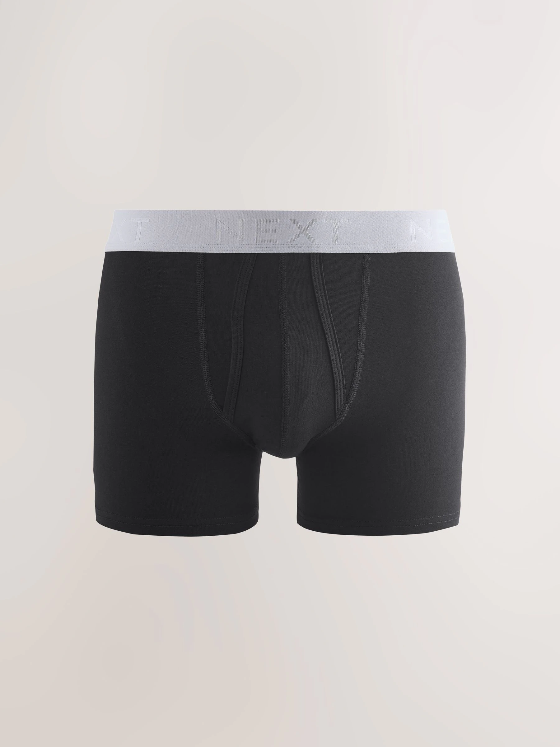 Zwarte en blauwe/bruine taillebanden - Standaard - 10 Boxershorts zonder plooi