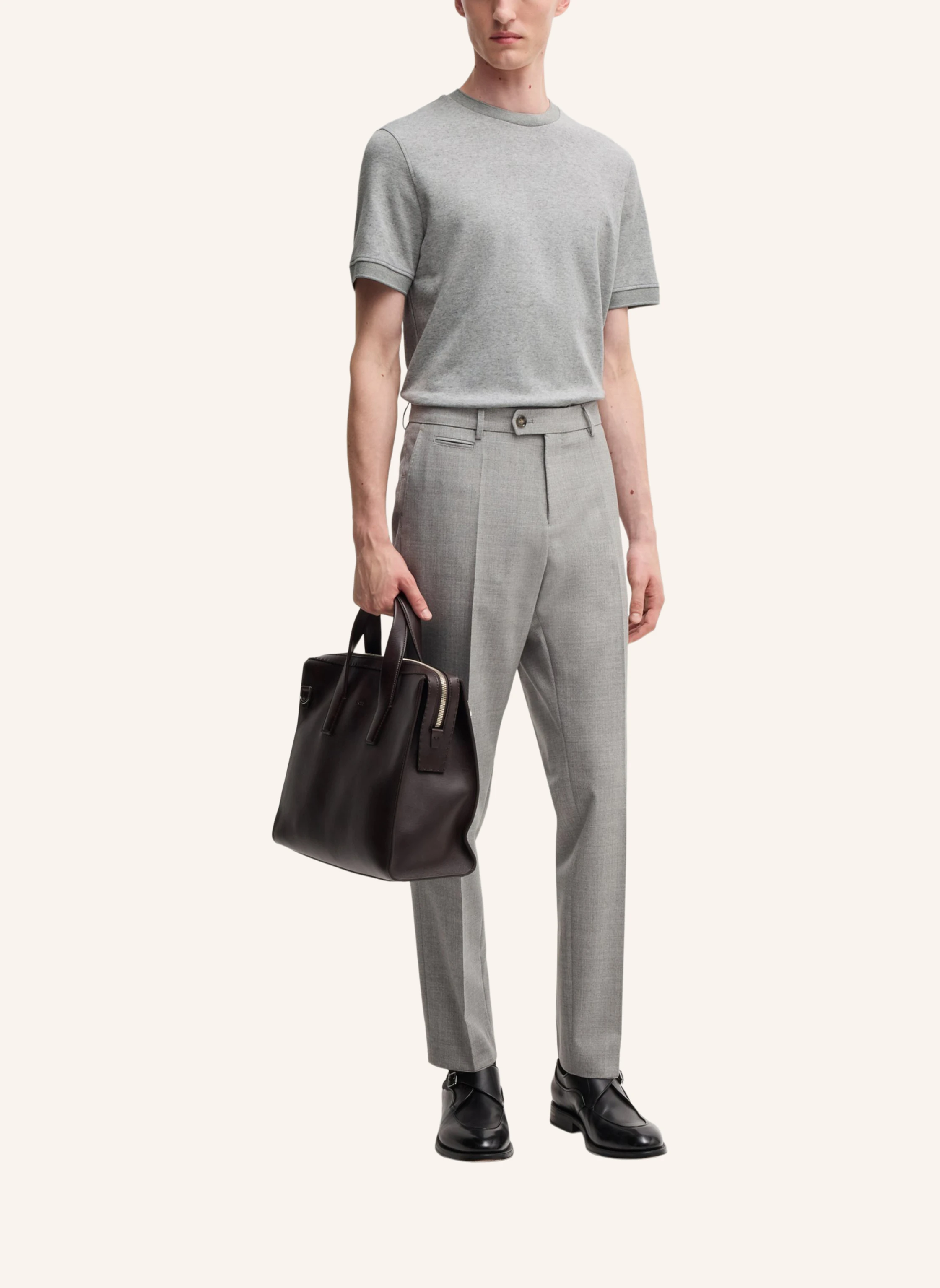 BOSS T-Shirt L-TESAR 101 Regular Fit