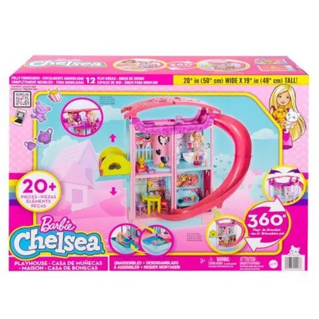 Barbie Chelsea Haus (pink), Set inkl. Zubehör, Puppenhaus