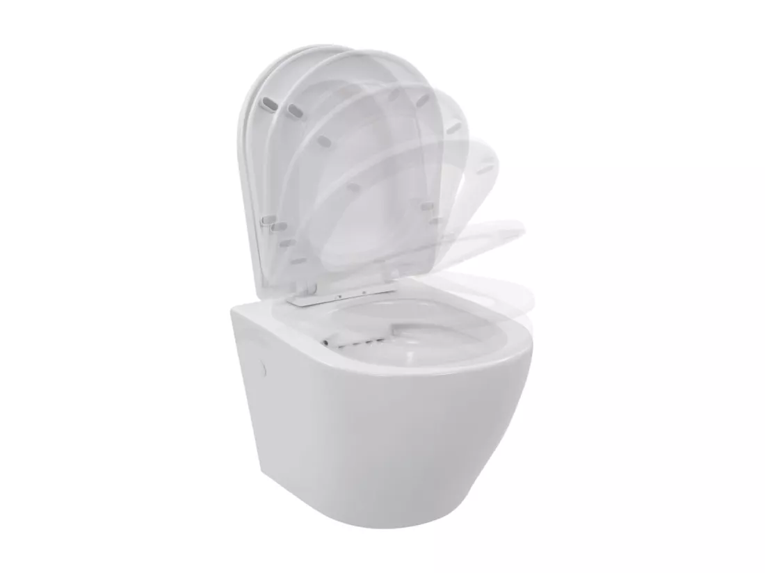 Toilette suspendue au mur blanche 36 x 48 x 41.5 cm 02_0003587