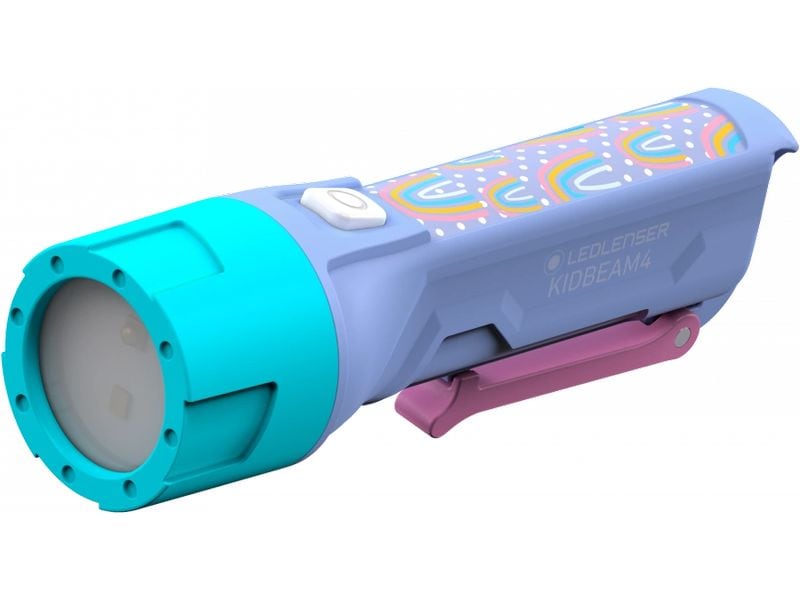 LED LENSER Kidbeam4 lila Wiederaufladbare LED-Taschenlampe für Kinder