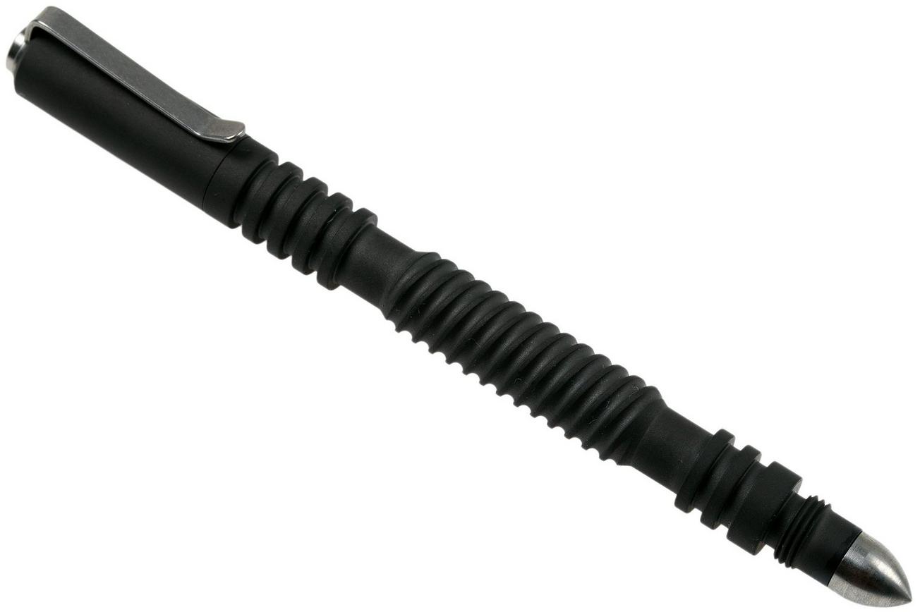 Rick Hinderer Spiral Investigator Pen Stainless Steel Zwart DLC