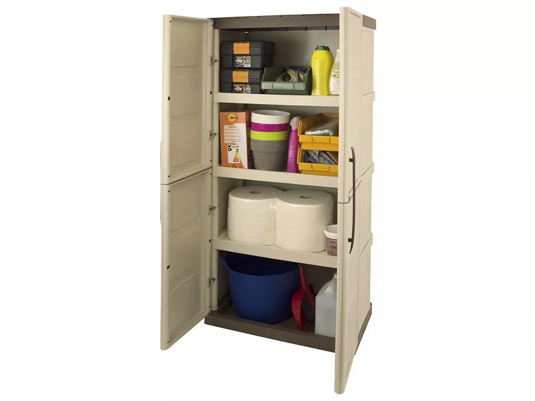 Armoire toute hauteur en polypropylène, un matériau recyclable et écologiquement durable