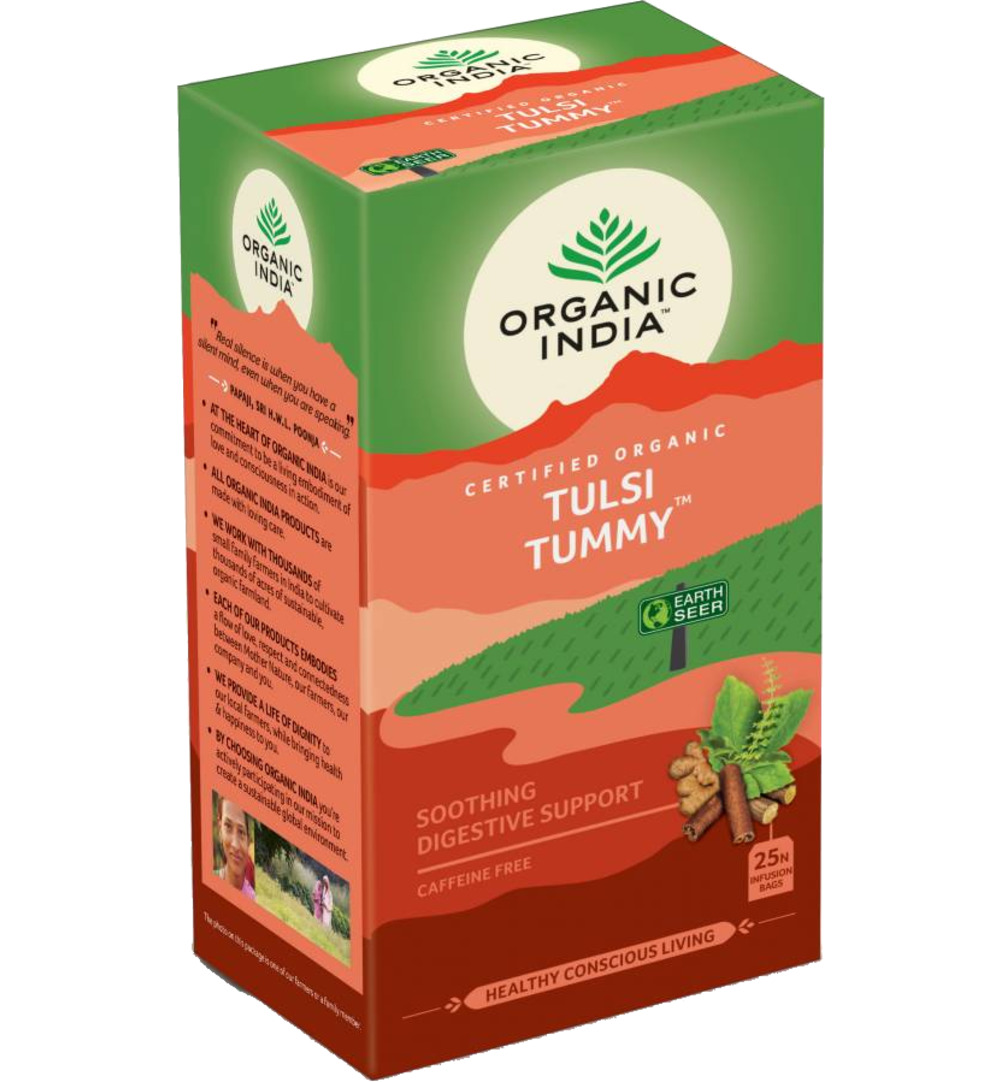 Organic India Tulsi Tummy Thee Bio (25 stuks)