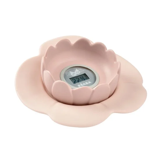 Thermomètre de bain Lotus   vieux rose        de               Béaba