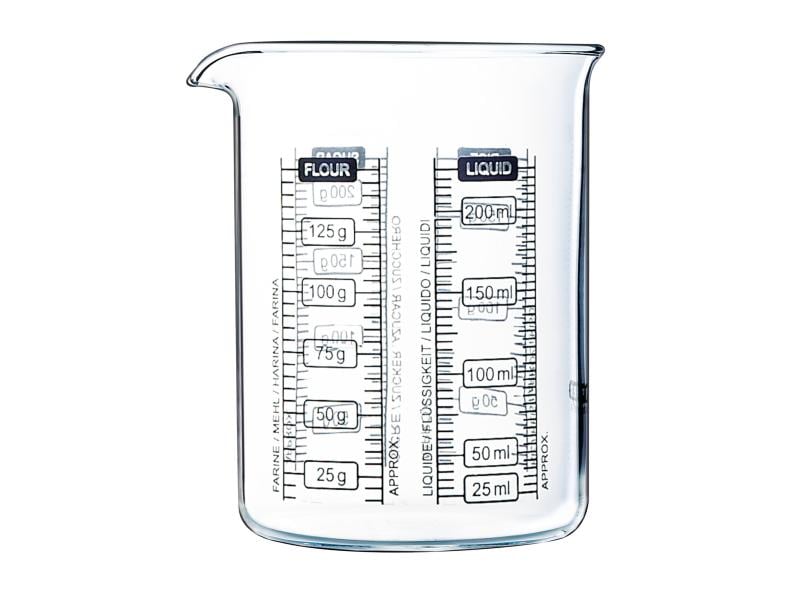 Pyrex Messbecher 2.5 dl, Transparent Für perfekte Mischungen