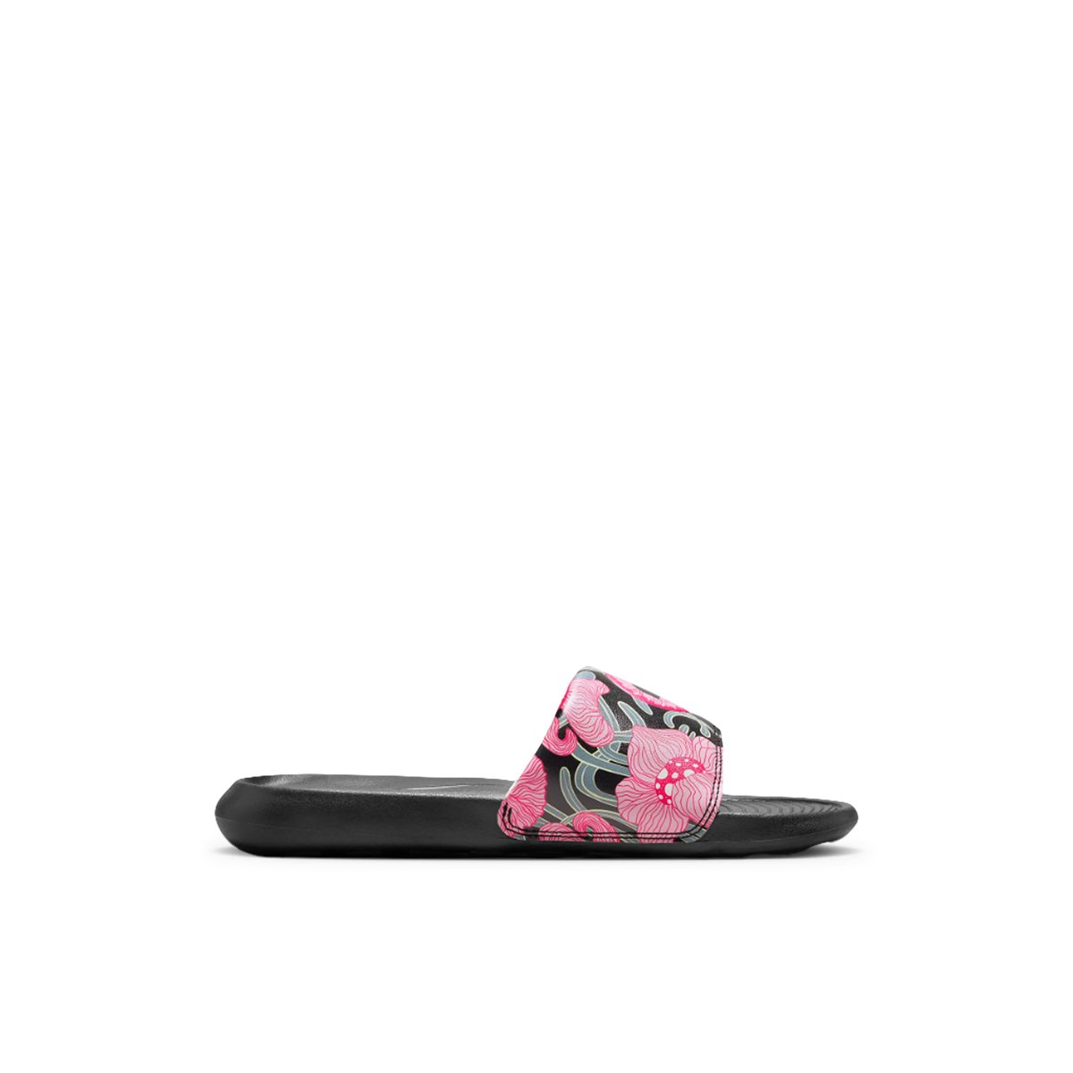 NIKE-V_one_osaka-Sandales athlétiques à glissière - Talon plat - Noir Multi