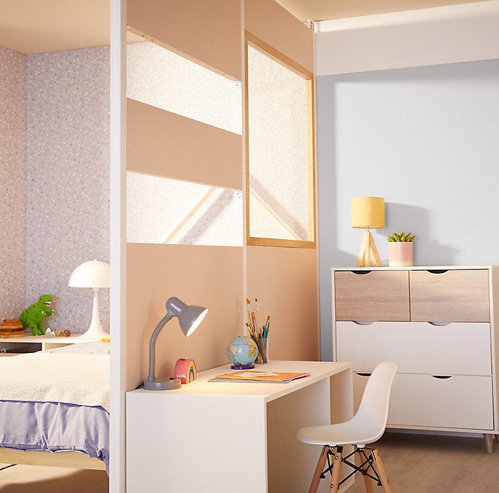 Poteau Alara blanc h.225 cm GoodHome